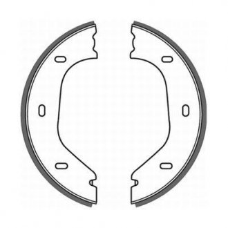 Гальмівні колодки, барабанні ABE CRB000ABE