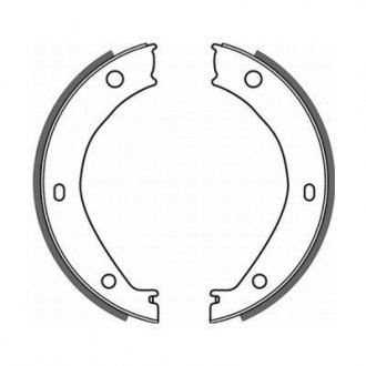 Гальмівні колодки, барабанні ABE CRB002ABE