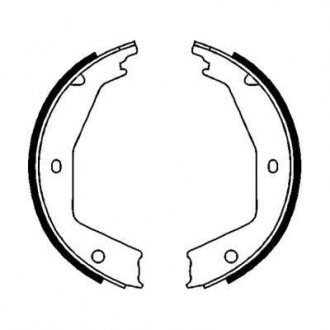 Гальмівні колодки, барабанні ABE CRG001ABE