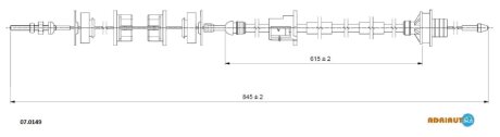 Трос сцепления ADRIAUTO 07.0149