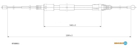 Трос ручника ADRIAUTO 07.0202.1