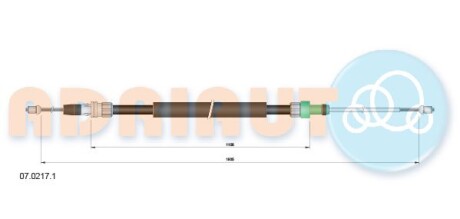 Трос ручника ADRIAUTO 07.0217.1