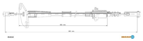 Трос сцепления ADRIAUTO 09.0110