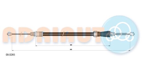 Трос ручника ADRIAUTO 09.0265