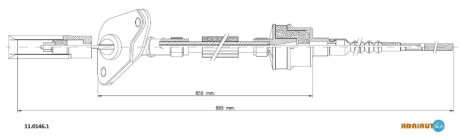 Трос сцепления ADRIAUTO 11.0146.1