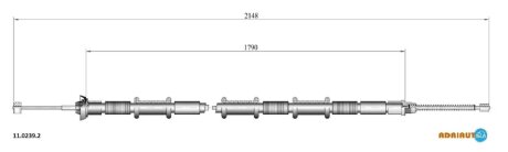 Трос ручника ADRIAUTO 11.0239.2