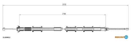 Трос ручника ADRIAUTO 11.0240.2