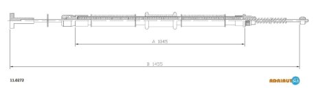 Трос ручника ADRIAUTO 11.0272