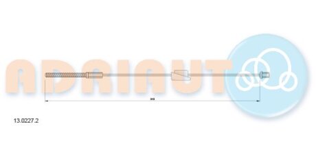 Трос ручника ADRIAUTO 13.0227.2