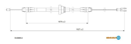 Трос ручника ADRIAUTO 13.0263.1