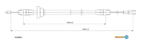 Трос ручника ADRIAUTO 13.0264.1