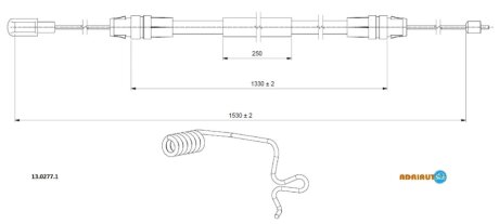 Трос ручника ADRIAUTO 13.0277.1
