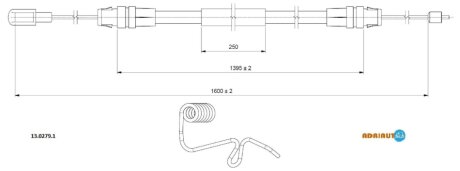 Трос ручника ADRIAUTO 13.0279.1