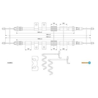 Трос ручника ADRIAUTO 13.0290.1