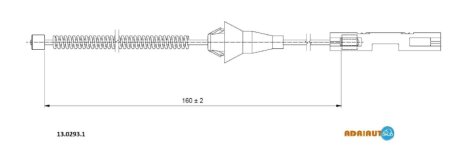 Трос ручника ADRIAUTO 13.0293.1