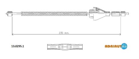 Трос ручника ADRIAUTO 13.0295.1