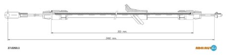 Трос ручника ADRIAUTO 27.0260.1