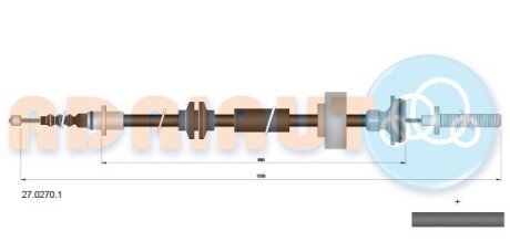 Трос ручника ADRIAUTO 27.0270.1