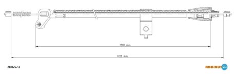 Трос ручника ADRIAUTO 28.0257.1