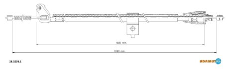 Трос ручника ADRIAUTO 28.0258.1