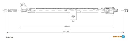 Трос ручника ADRIAUTO 28.0270.1