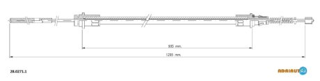 Трос ручника ADRIAUTO 28.0271.1