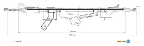 Трос ручника ADRIAUTO 33.0245.1