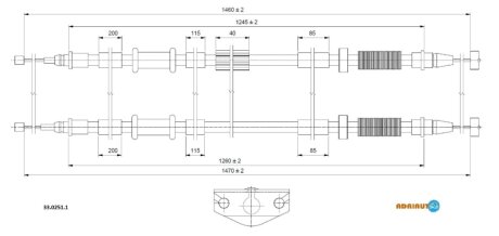 Трос ручника ADRIAUTO 33.0251.1