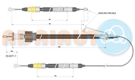 Трос ручника ADRIAUTO 33.0271.1