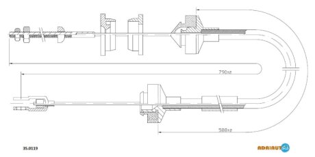 Трос сцепления ADRIAUTO 35.0119