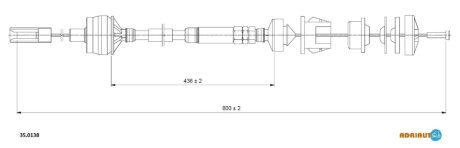 Трос сцепления ADRIAUTO 35.0138