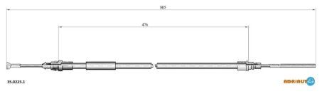 Трос ручника ADRIAUTO 35.0223.1