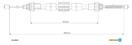 Трос ручника ADRIAUTO 41.0209.2