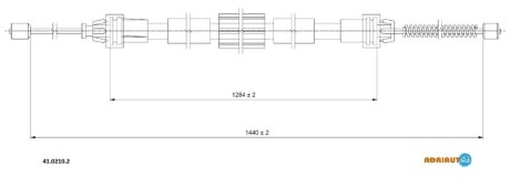 Трос ручника ADRIAUTO 41.0210.2
