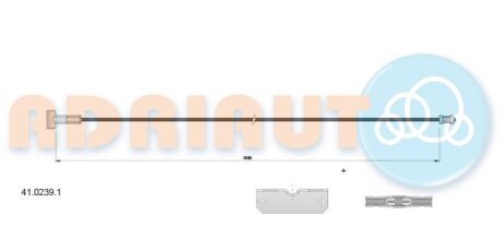 Фото трос гальмівний RENAULT VivaroInterm01-/Trafic all ADRIAUTO 4102391 Трос гальмівний RENAULT VivaroInterm01-/Trafic all ADRIAUTO 4102391