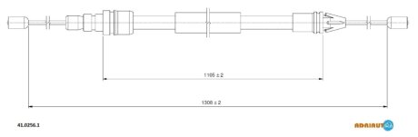 Трос ручника ADRIAUTO 41.0256.1