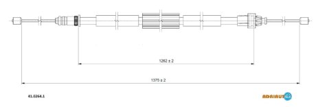 Трос ручника ADRIAUTO 41.0264.1