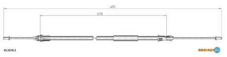 Трос ручника ADRIAUTO 41.0276.1