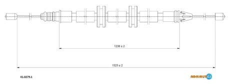 Трос ручника ADRIAUTO 41.0279.1