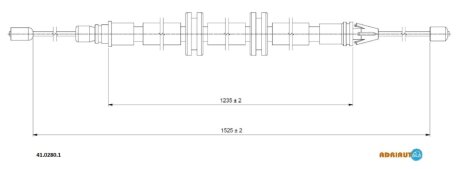 Трос ручника ADRIAUTO 41.0280.1