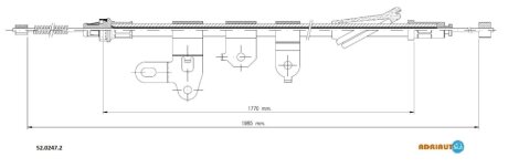 Трос ручника ADRIAUTO 52.0247.2