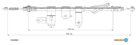 Трос ручника ADRIAUTO 52.0248.2