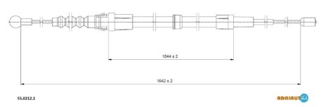 Трос ручника ADRIAUTO 55.0212.1