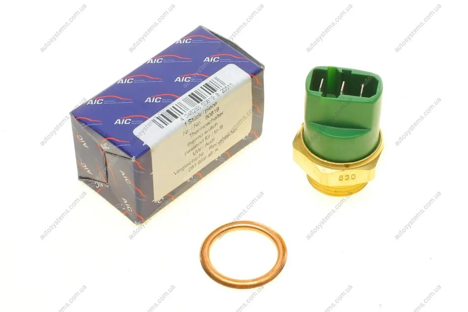 Датчик увімкнення вентилятора VW T3/T4 82-95 (3 конт.) (93-82/87-76°C) AIC 50819 (фото 1)