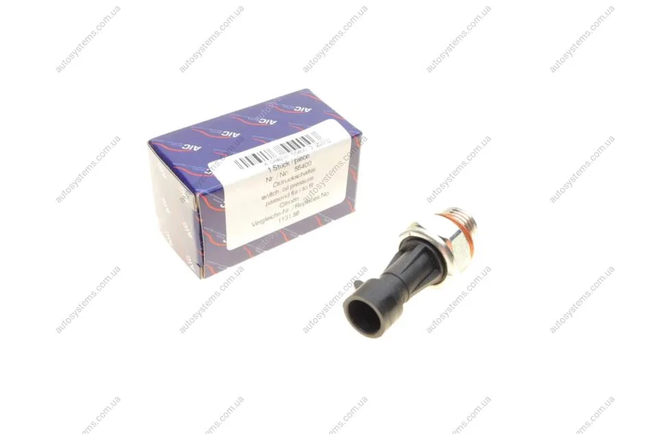 Датчик тиску оливи Citroen Jumper/Peugeot Boxer 2.8HDi 95- (M14x1.5) (чорний) AIC 55400 (фото 1)