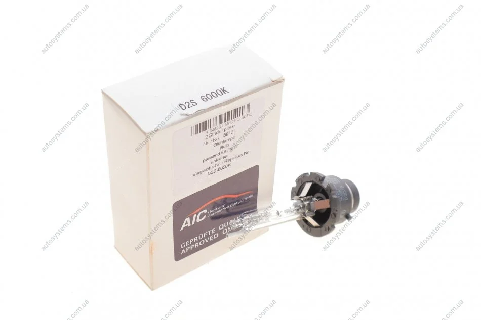 Автолампа D2S 85V 35W P32d-2 Xenon 6000K AIC 59121 (фото 1)