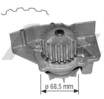 Помпа водяная AIRTEX 1563