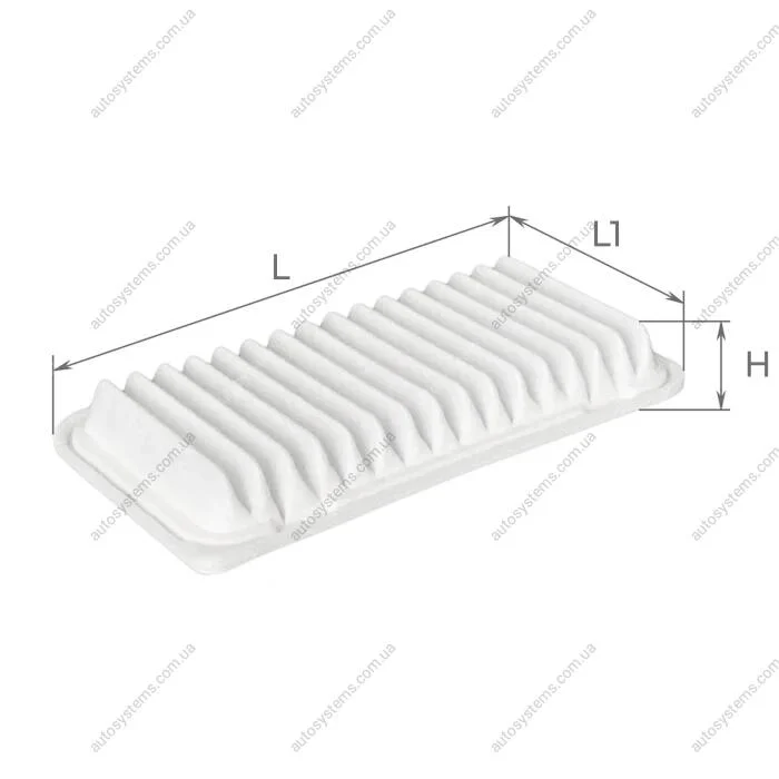 Фільтр повітряний Toyota Corolla 1.3-1.8 01-09/1.6VVTi 07-13/Avensis 1.6-2.4 16V/Matrix 1.8 00-08 ALPHA FILTER AF1001 (фото 1)