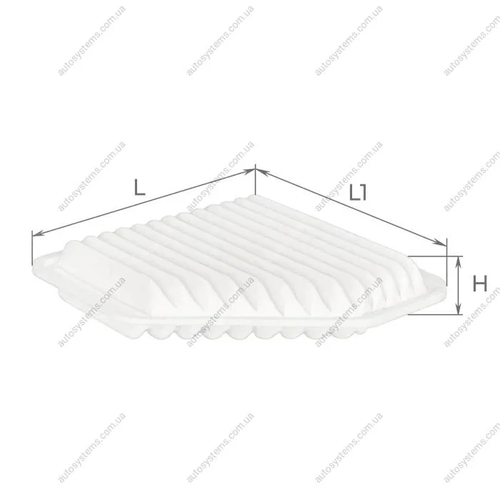 Фільтр повітряний Lexus ES 3.5 12-18/Toyota Rav4 2.0/2.4/3.5 05-13/Camry 3.5 V6 06-11/Avensis 2.0 08- ALPHA FILTER AF1003 (фото 1)
