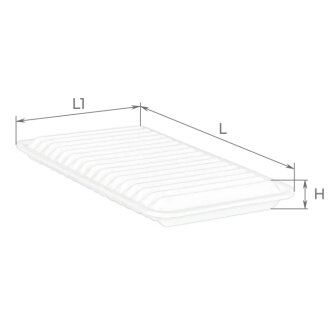 Фільтр повітряний Mazda 2 1.3/1.5 07-15/Mazda 3 1.4/1.6 03-14/Demio 1.5 07-15 ALPHA FILTER AF1013